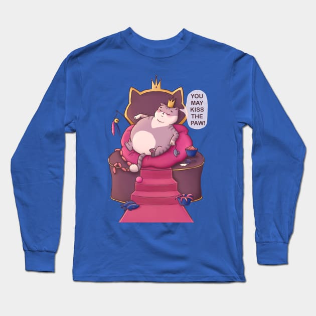 Royal Cat Long Sleeve T-Shirt by LenasScribbles